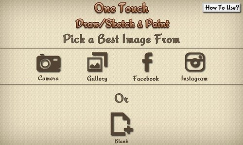 One Touch Draw/sketch & Paint