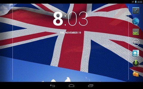 3D UK Flag Live Wallpaper