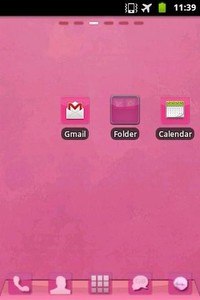 GO Launcher EX Theme Pink