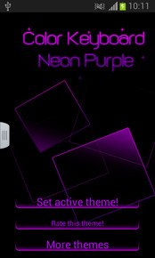 Color Keyboard Neon Purple