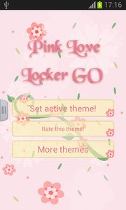 Pink Love Locker GO Theme