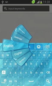 GO Keyboard Light Blue Free