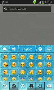 GO Keyboard Light Blue Free