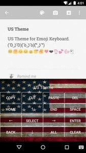 US Emoji Keyboard Theme