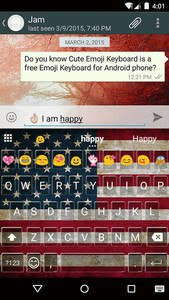 US Emoji Keyboard Theme