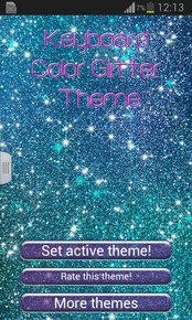 Keyboard Color Glitter Theme