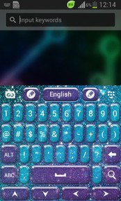 Keyboard Color Glitter Theme