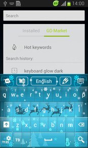 Christmas Blue Keyboard