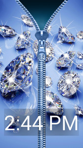 Diamond Zip Lock Screen Prank