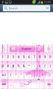 Pink Keyboard Girl Theme