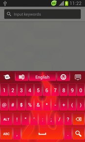 GO Keyboard Red Flame