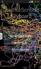 Colorful Scribble Keyboard