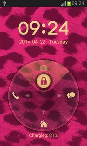 Pink Cheetah Lock