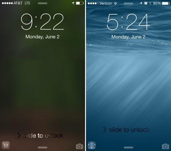 Phone 7 OS10 Lock Screen