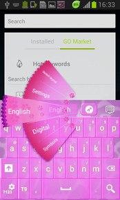 Pink Keyboard Leopard GO