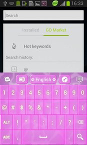 Pink Keyboard Leopard GO