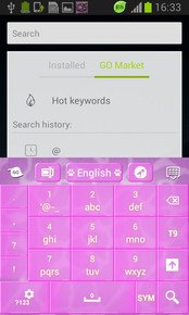 Pink Keyboard Leopard GO