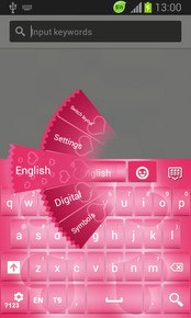 GO Keyboard Glow Pink