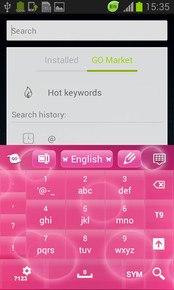 Pink Bubblegum GO Keyboard