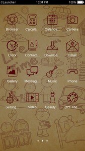 Casual Time C Launcher Theme