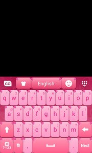 Pink Love Keyboard Theme