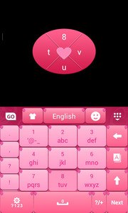 Pink Love Keyboard Theme