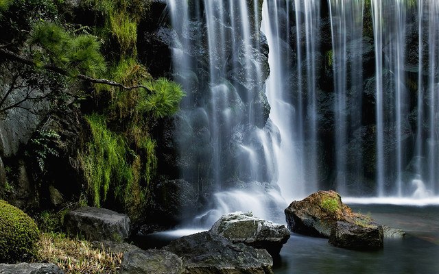 Tokyo Garden Beautiful Waterfall