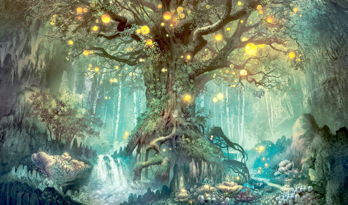 Magical Tree Within A Fantasy World