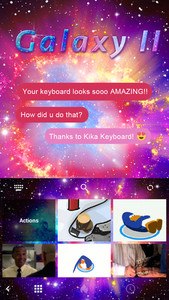 Galaxy2 Emoji iKeyboard Theme