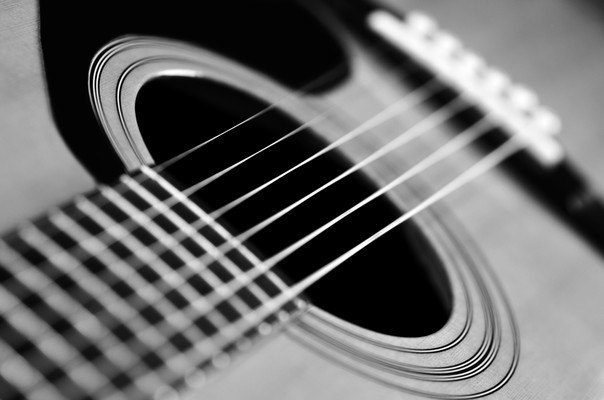 Classical Guitar Black And White
