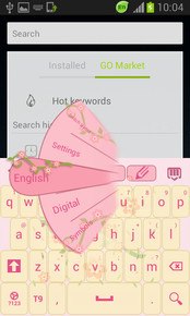Pink Love Keyboard GO App
