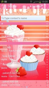 GO SMS Pro Theme Muffin Shake