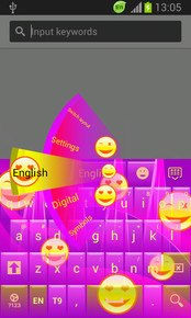 Purple Emoji Keyboard