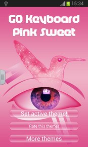 GO Keyboard Pink Sweet
