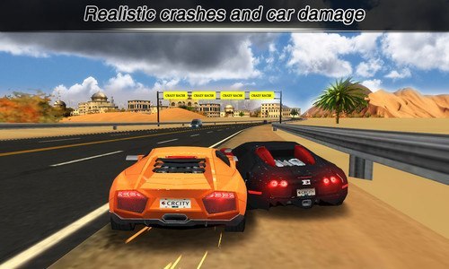 3d city racing game unity