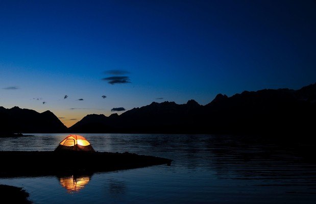 Tent By The Lake