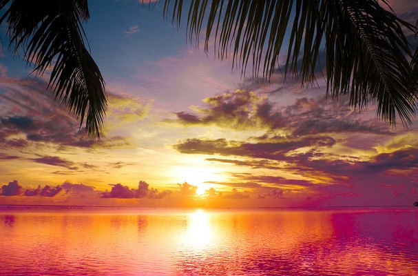 Tropical Island Sunset