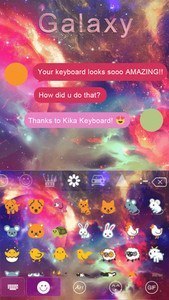 Galaxy Emoji keyboard Theme