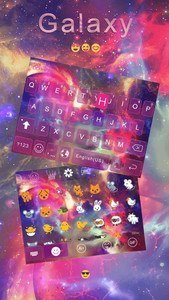 Galaxy Emoji keyboard Theme