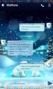 Snowy Teddybear GO SMS