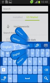 Blue Keyboard Background