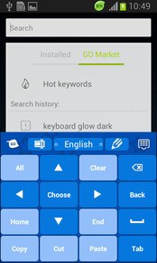 Blue Keyboard Background