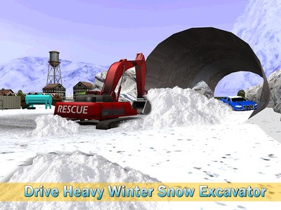 Snow Rescue Excavator Sim