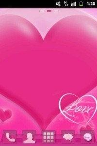 GO Launcher EX Theme Love Pink