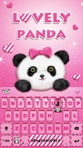 Lovely Panda Kika Emoji Theme