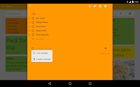 Google Keep - notes and lists