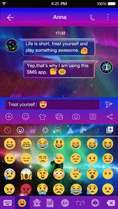 Rainbow Aurora Emoji Keyboard