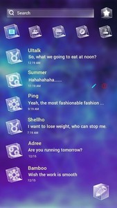 (FREE) GO SMS GALAXY THEME