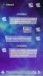 (FREE) GO SMS GALAXY THEME