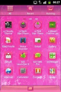 GO Launcher Pink Sweet Theme